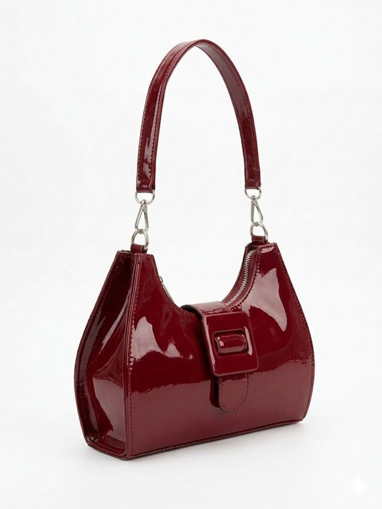 Shoulder Bag Glossy Leather ZC-9