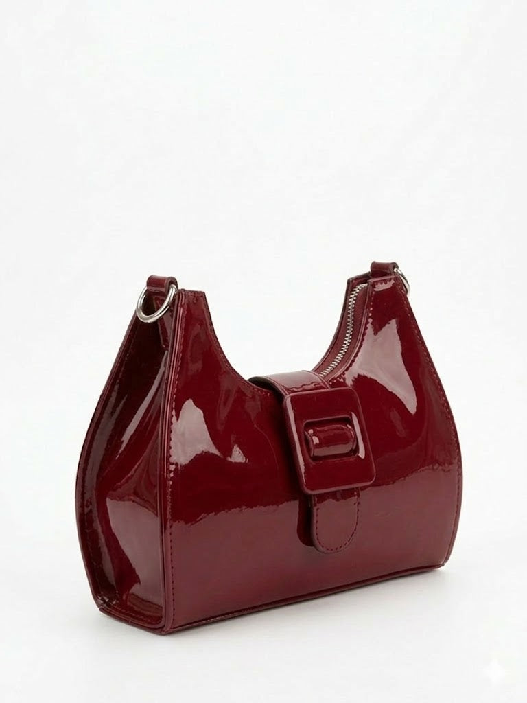 Shoulder Bag Glossy Leather ZC-9