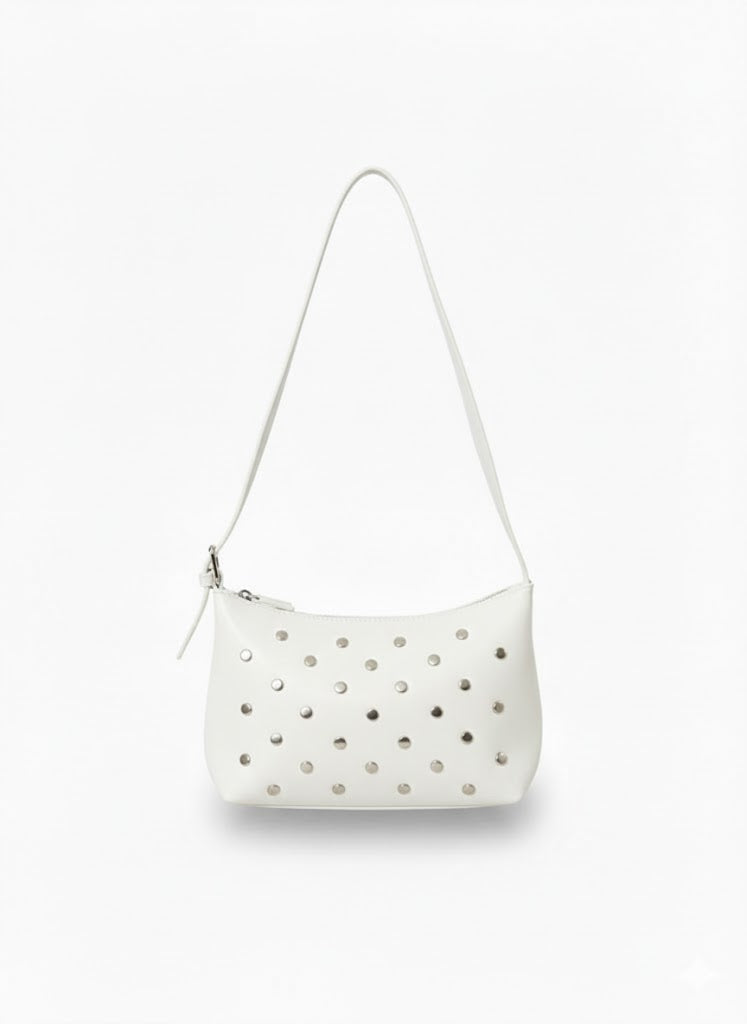 Shoulder Bag Leather With decorative accessories ZC-8