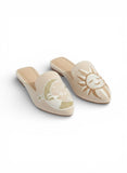 Mules Flat Fabric With Print SB-702