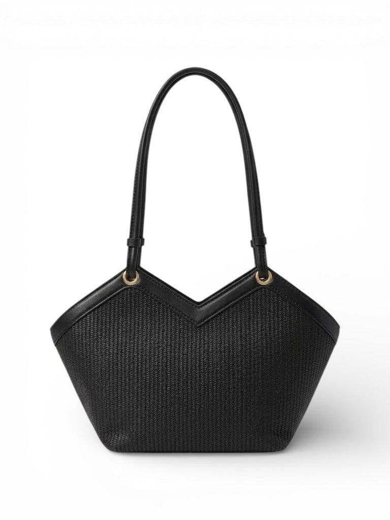 Shoulder Bag Fabric and Leather distinctive ZH-16