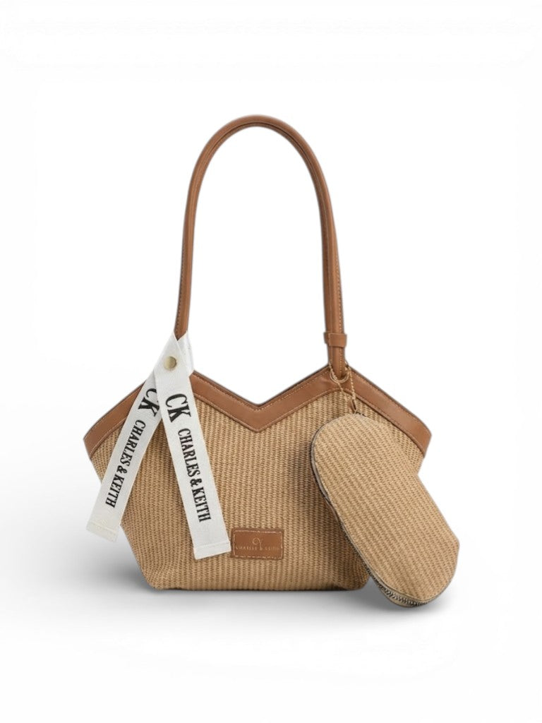 Shoulder Bag Fabric and Leather distinctive ZH-16