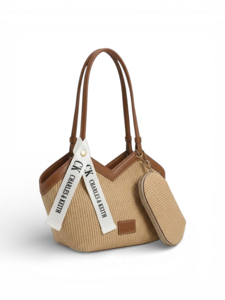 Shoulder Bag Fabric and Leather distinctive ZH-16