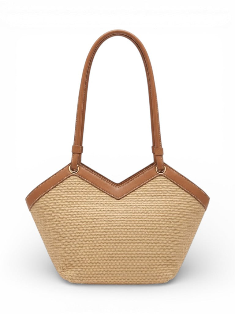 Shoulder Bag Fabric and Leather distinctive ZH-16