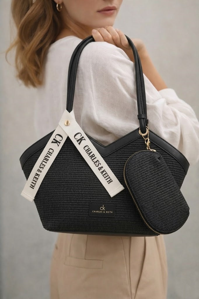 Shoulder Bag Fabric and Leather distinctive ZH-16