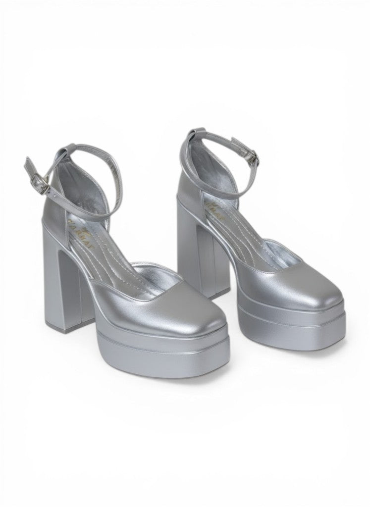 Shoes High Heel Satin H-14