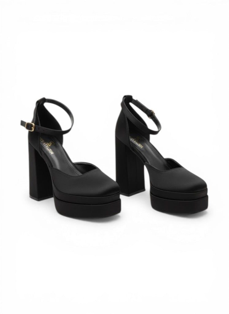 Shoes High Heel Satin H-14