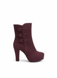 BOOT HEELS SUEDE - R-1