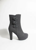 BOOT HEELS SUEDE - R-1