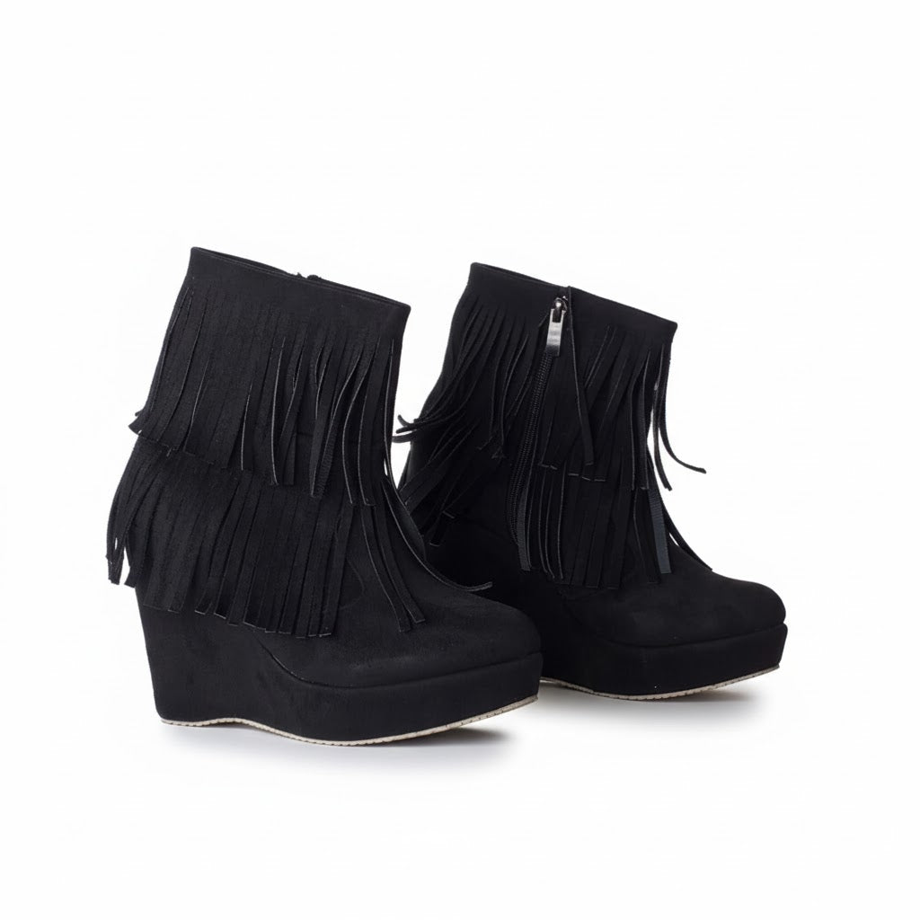 BOOT Mid HEELS SUEDE - BW-12
