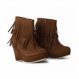 BOOT Mid HEELS SUEDE - BW-12