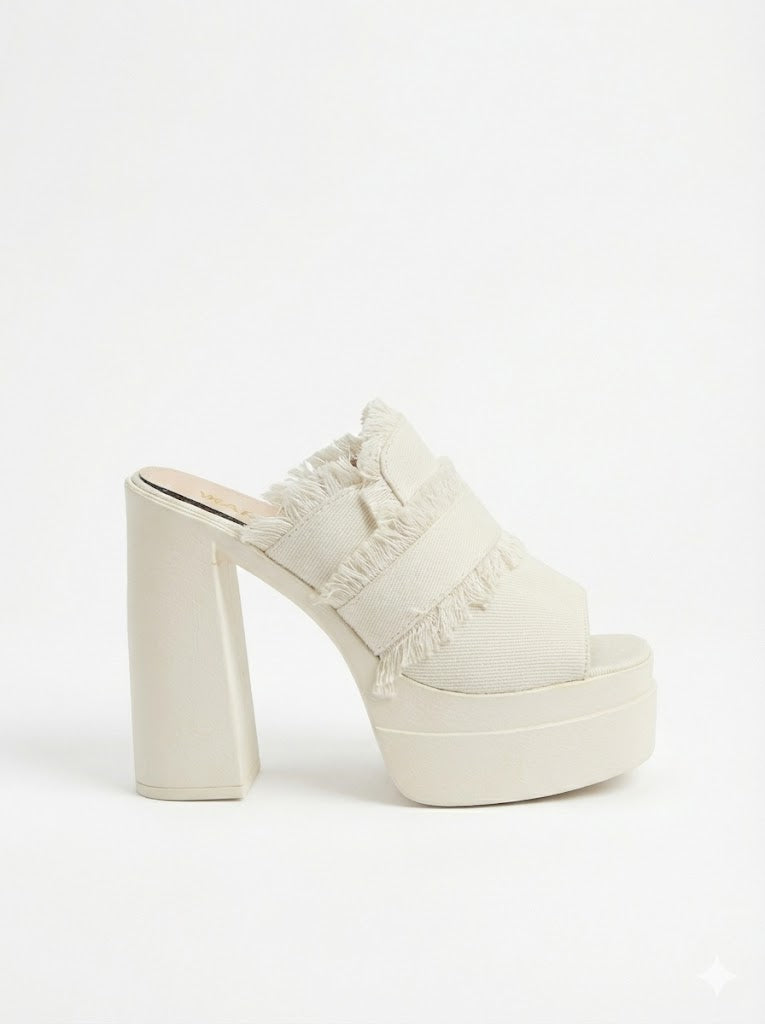 High Heel Slipper Jeans Elegant X-12