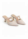 Shoes Mid Heels Suede F-602