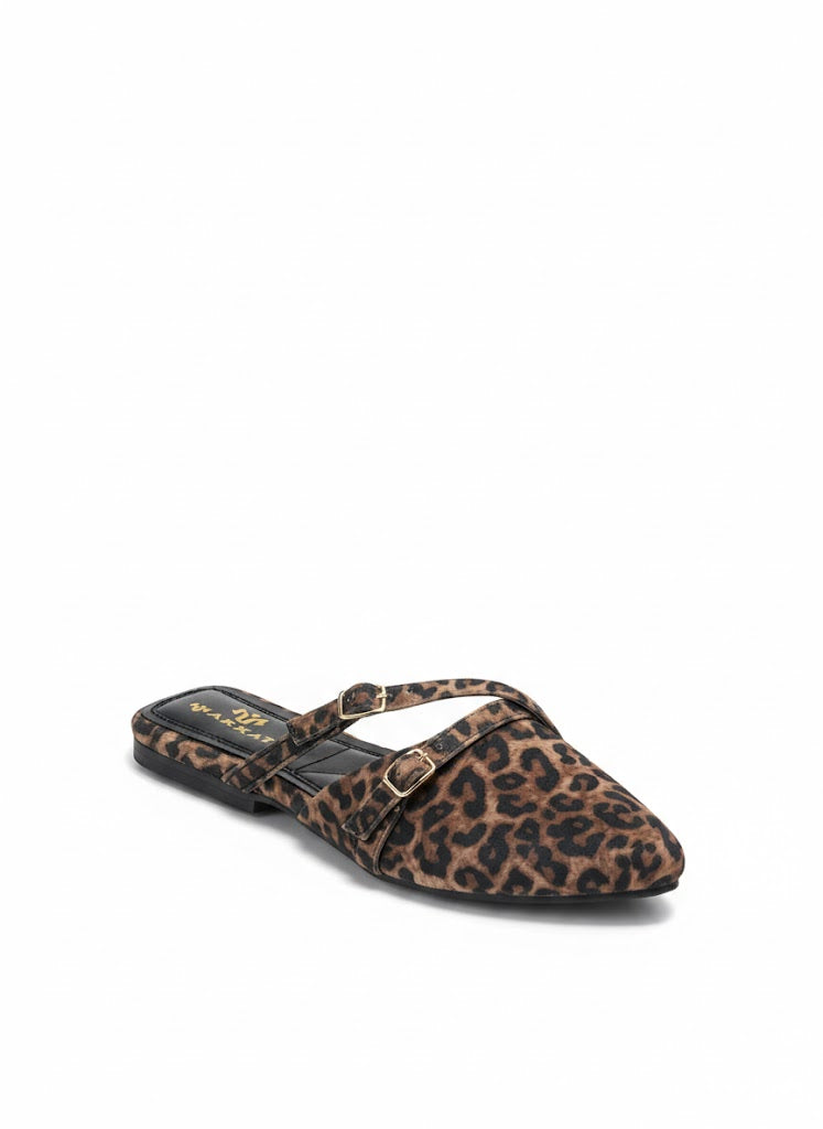 Mules Leather Glossy Elegant SB-701