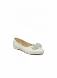 Ballerina Flat Leather Pointed With Bow BN-519
