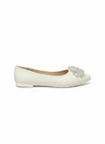 Ballerina Flat Leather Pointed With Bow BN-519