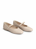 Ballerina Flat Leather Square BF-802