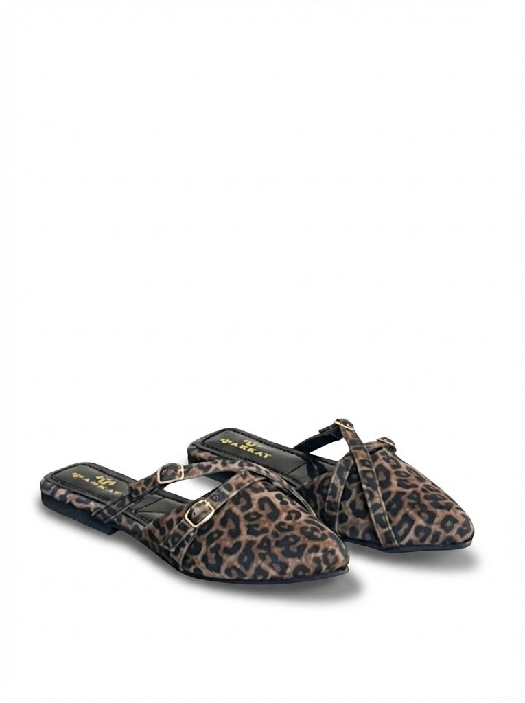 Mules Leather Glossy Elegant SB-701