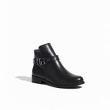 Ankle Boot Leather With Accesories G-54