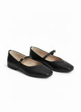 Ballerina Flat Leather Square BF-802