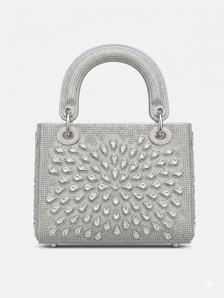 crossbody evening bag In the form of artistically distributed drops ZS-12