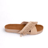 Burlap Flat Slipper SL-113 - Life Stylish Slippers