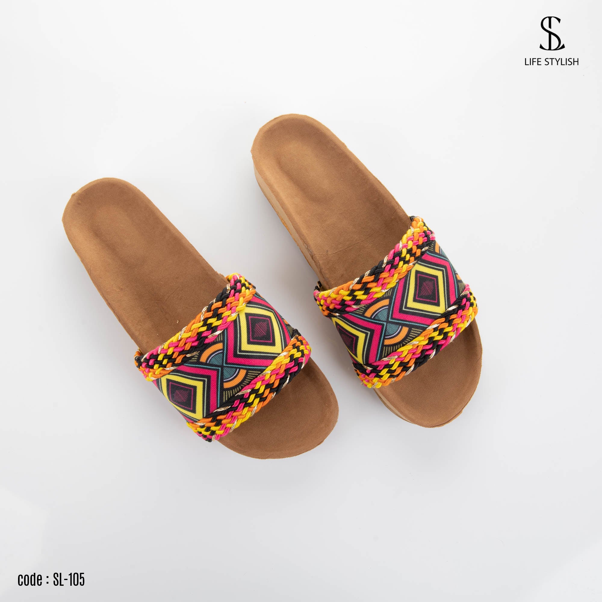 Fabric Flat Slipper SL-105 - Life Stylish Slippers