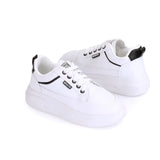 Flat Leather Sneakers KO-43 - Life Stylish Sneackers