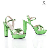 H-7 High Heel Sandal With Strap - Life Stylish sandal