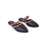 Leather Flat Mule SB-Haram - Life Stylish Mules