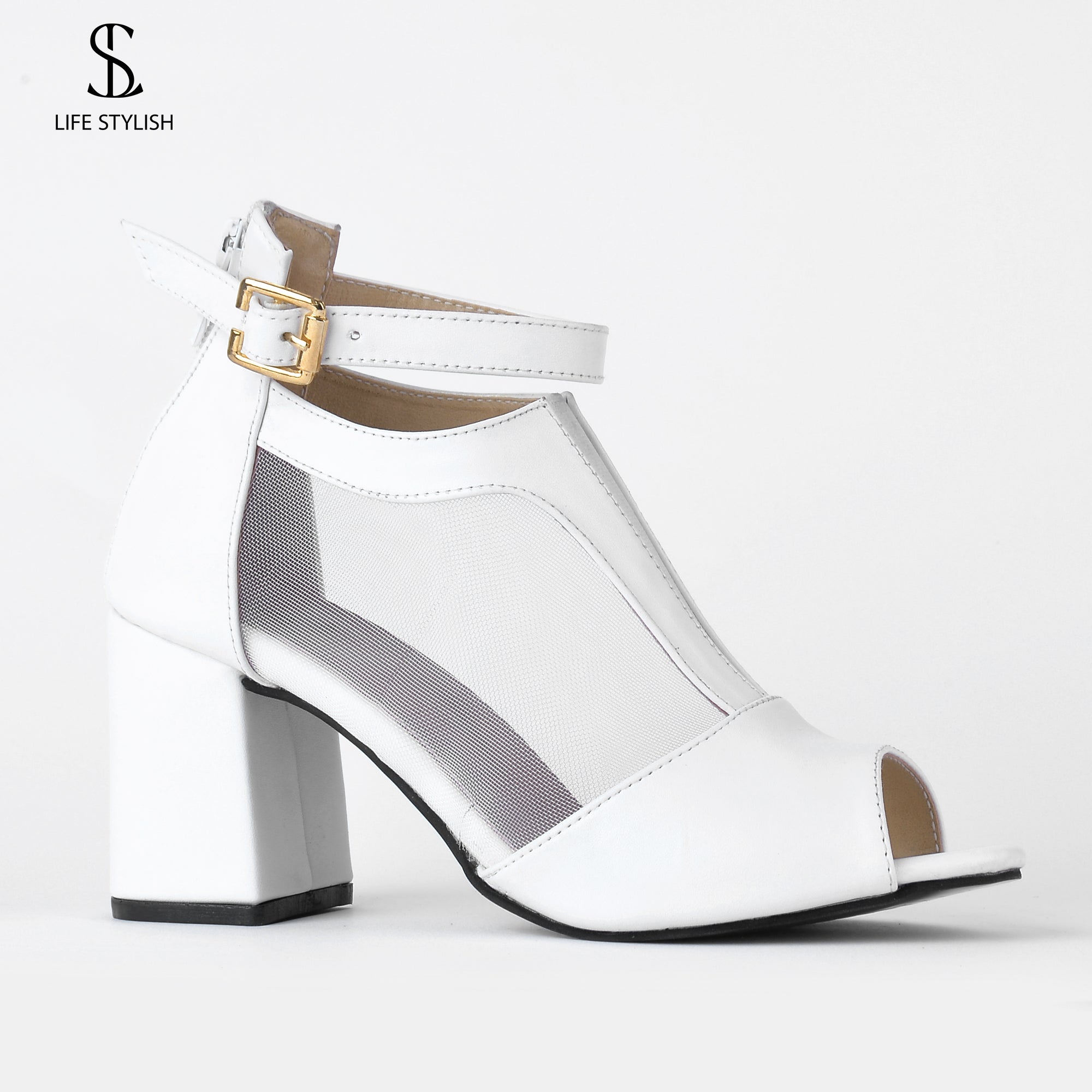 Leather Heel Sandal SN-505 - Life Stylish sandals