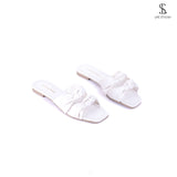 SL-108 Leather Slipper With Two Bond - Life Stylish Slipper