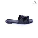 SL-108 Leather Slipper With Two Bond - Life Stylish Slipper