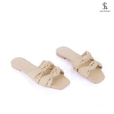 SL-108 Leather Slipper With Two Bond - Life Stylish Slipper