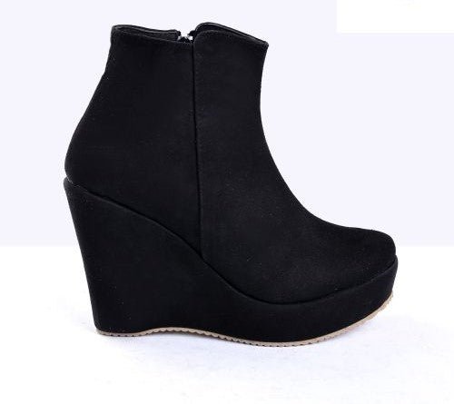 Suede Heel Boot BW-10 - Life Stylish Boots