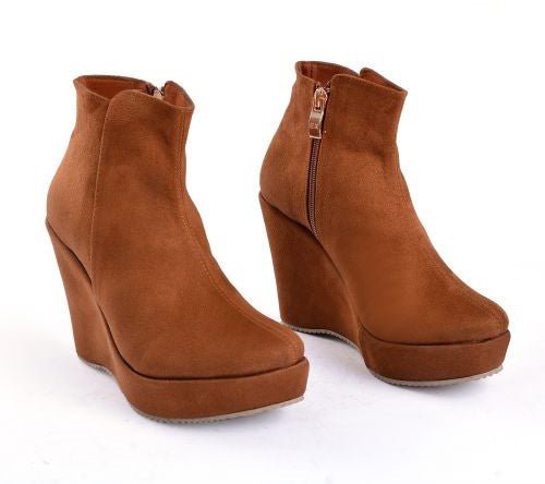 Suede Heel Boot BW-10 - Life Stylish Boots